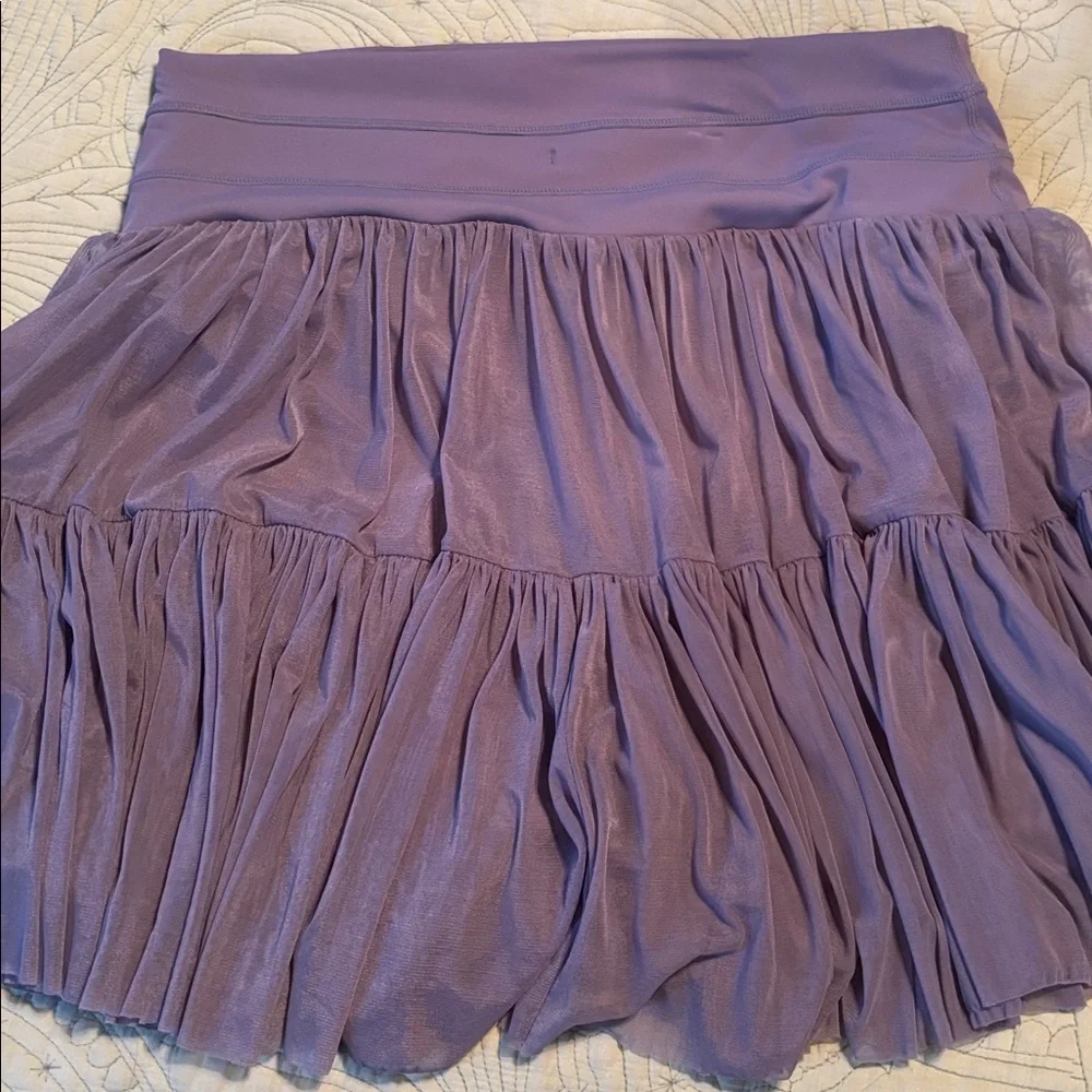 POPFLEX Blue Mist Layered Mesh Skirt - Picture 5 of 6